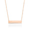 Minimalistische Bar | 18 Karat Roségold | Vergoldete Halskette